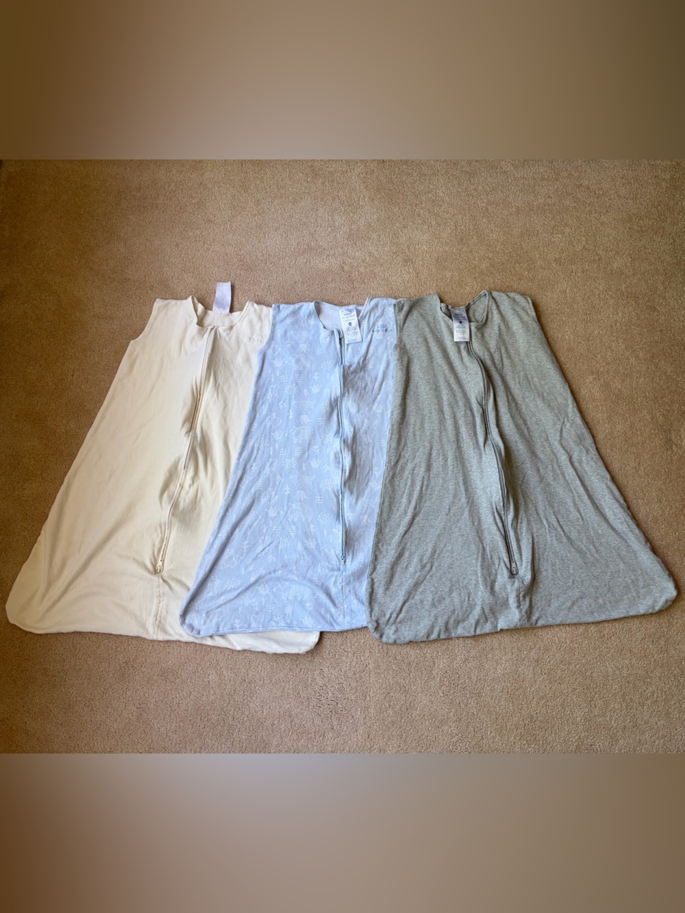 3 XL Halo Sleep Sacks with Zip Closure